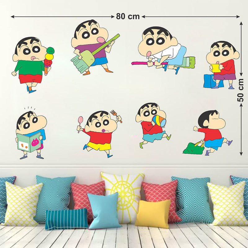 Wallstick Shin Chan wallsticker (Vinyl 80 cm x 50 cm)