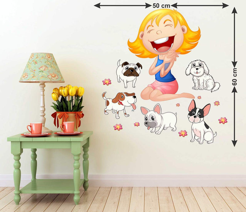 Tuffuk Happy Kid Large Vinyl Wallstickers for Home Decorations(50 cm x 60 cm)4TZ207