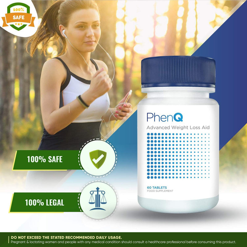 PhenQ Advanced Weight Loss Aid Supplements, Natural Fat Burner Tablet (500mg) for weight loss for Women & Men, Metabolism Booster to Burn Calories (60 Table Pack of 2)