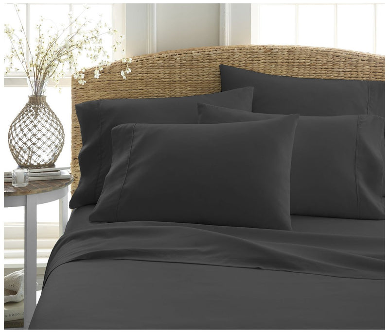 Becky Cameron 6 Piece Sheet Set California King, Black