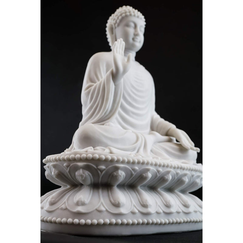 Top Collection Shakyamuni Buddha Statue - Buddha, Sage of The Shakyas Sculpture in Cold-Cast Marble - 9-Inch Seated Buddha Figurine