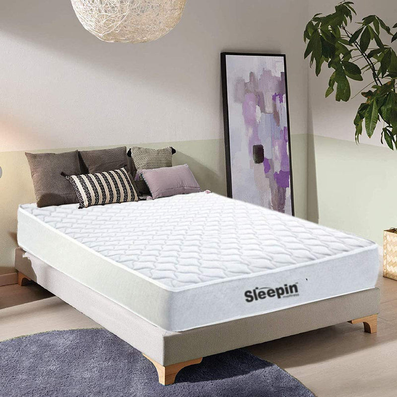 Sleepin-Optima Plus -Medium Soft Normal-Top 6 Inch High Resilience (HR) Foam Mattress (78x48x6 Inch,Single Size)