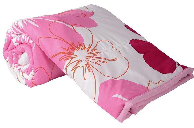 Kuber Industries Polycotton AC Blanket - Pink, Standard (POLYCOTTONDO08)