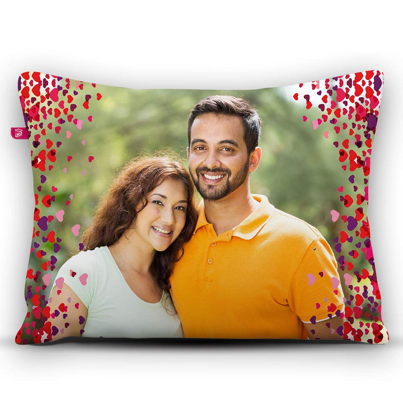 K1Gifts Personalized Pillow/Cushion, Photo Pillow Valentine Day,Birthday,Anniversary, mothers's Day, Father's Day,Raakhi (12x15, White)