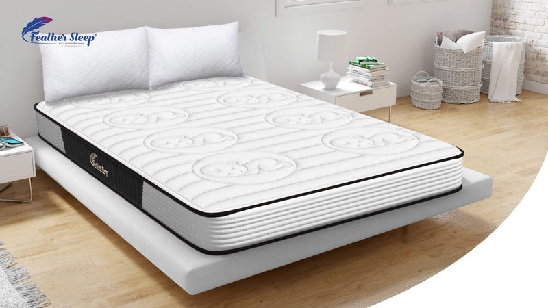 Feather Sleep Dual Comfort 5 Inch Hybrid Ortho Reversible Mattress with Cool Gel Foam (White Colour 72x70x5 Inches)