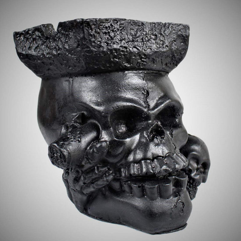 Inara Creation® Skull Cigarette Ashtray for Home, Office & Bar (Black)