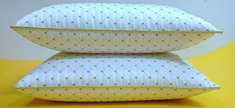 Ozone Mattress Organic Silk Cotton/Kapok/Semal/Ilavam Panju Classic Cotton Pillows (27 x 17 Inch) Set of 2,White