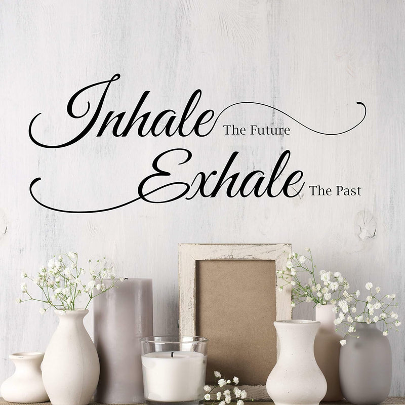 GADGETS WRAP Vinyl Wall Decal Inhale The Future Exhale The Past Yoga Studio Meditation Stickers Mural