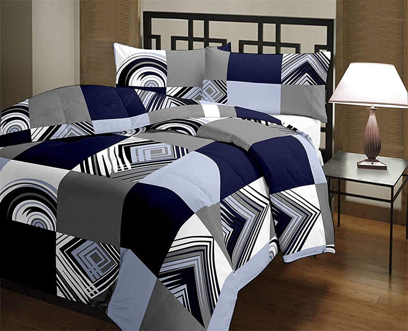 WONDERLOOK 100% Reversible Single Bed AC Blanket/Dohar/Combo Set of 2 Pc(Prints) (multi78)