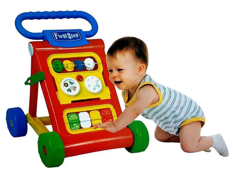 Goyal's My First Step Baby Activity Walker, 6 Months -1.5 Year (Red) - Suitable for Kids Height Upto 32 Inches / 80 Cms