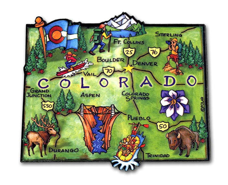 ARTWOOD Magnet - Colorado State MAP