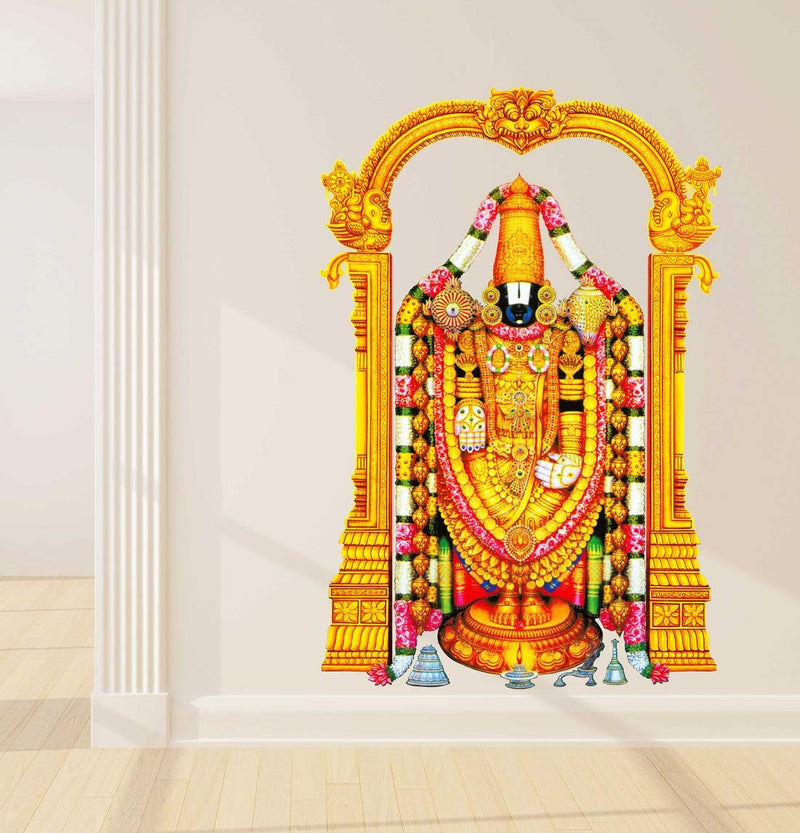 Tuffuk Thirupathi Venkatachalapathy Large Vinyl Wallstickers for Home Decorations (50 cm x 70 cm) 5TZ322