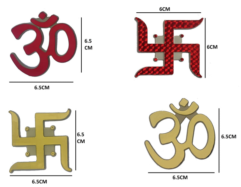 CLAPPERZZ Swastik,OM- Stickers for Wall & Floor Decoration