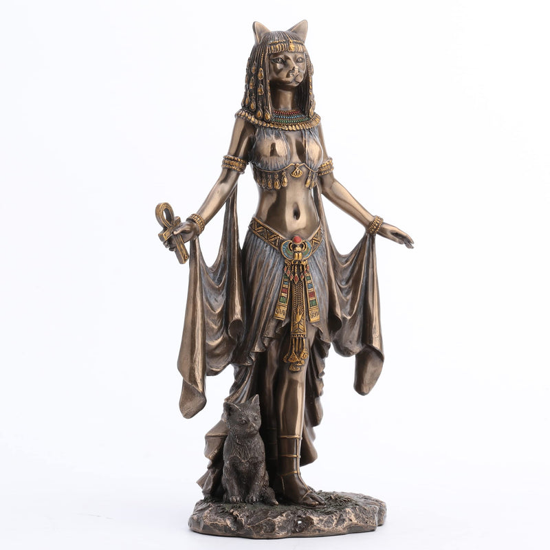 Veronese Design Bastet Egyptian Goddess of Protection Statue Sculpture 10" Tall