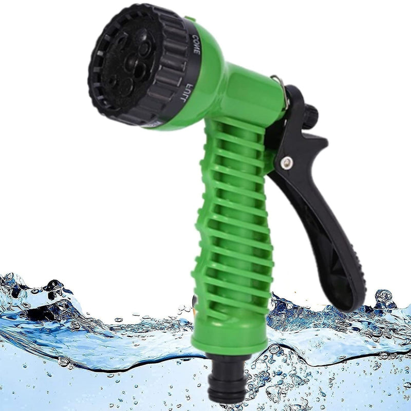 EPISKEY® Garden Hose 7 Pattern High Pressure Garden Hose Nozzle Water Spray Gun With Leak Proof 2 Pcs Metal Grip Lock Gardening Washing Gun