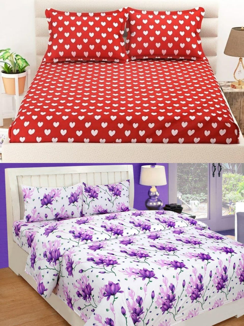 Multicolor Bedsheets Combo