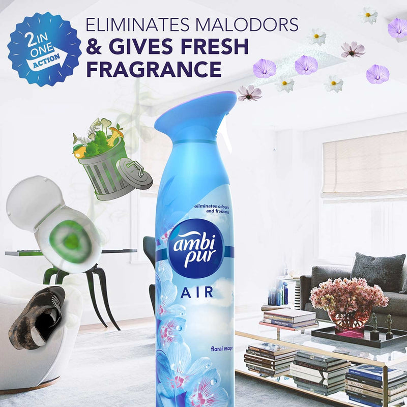 Ambi Pur Air Effects Room Air Freshener, Floral Escape, Spray, 275G