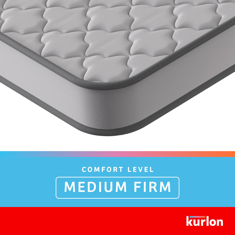 Kurl-On Klassik Essential Mattress|Hybrid Mattress with Natural Coir and HR Foam Layers|Quilted Memory Foam|Medium Firm|5 Years Warranty