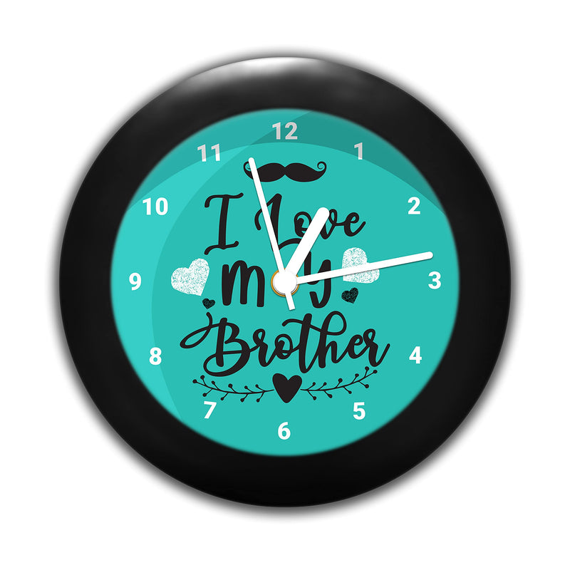 MC SID RAZZ -I love my brother - design table clock | Desk Clock for Home and Office,Best gift for friends