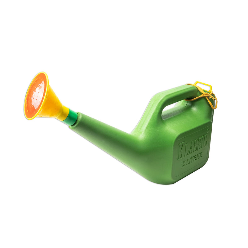 Klassic Watering Can (5L) | Plastic Green Water Can With Sprayer for Plants/Garden | Indoor Outdoor Watering Shower Can | Sprinkler for Plants | Watering Hand Bottles for Garden | Water Spray Can