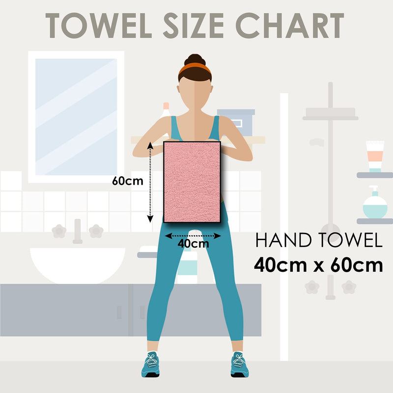 Story@Home Cotton 450 GSM Ultra Soft, Super Absorbent, Antibacterial, Gym, Workout, Yoga Hand Towel (Carcoal Grey, Set of 2)