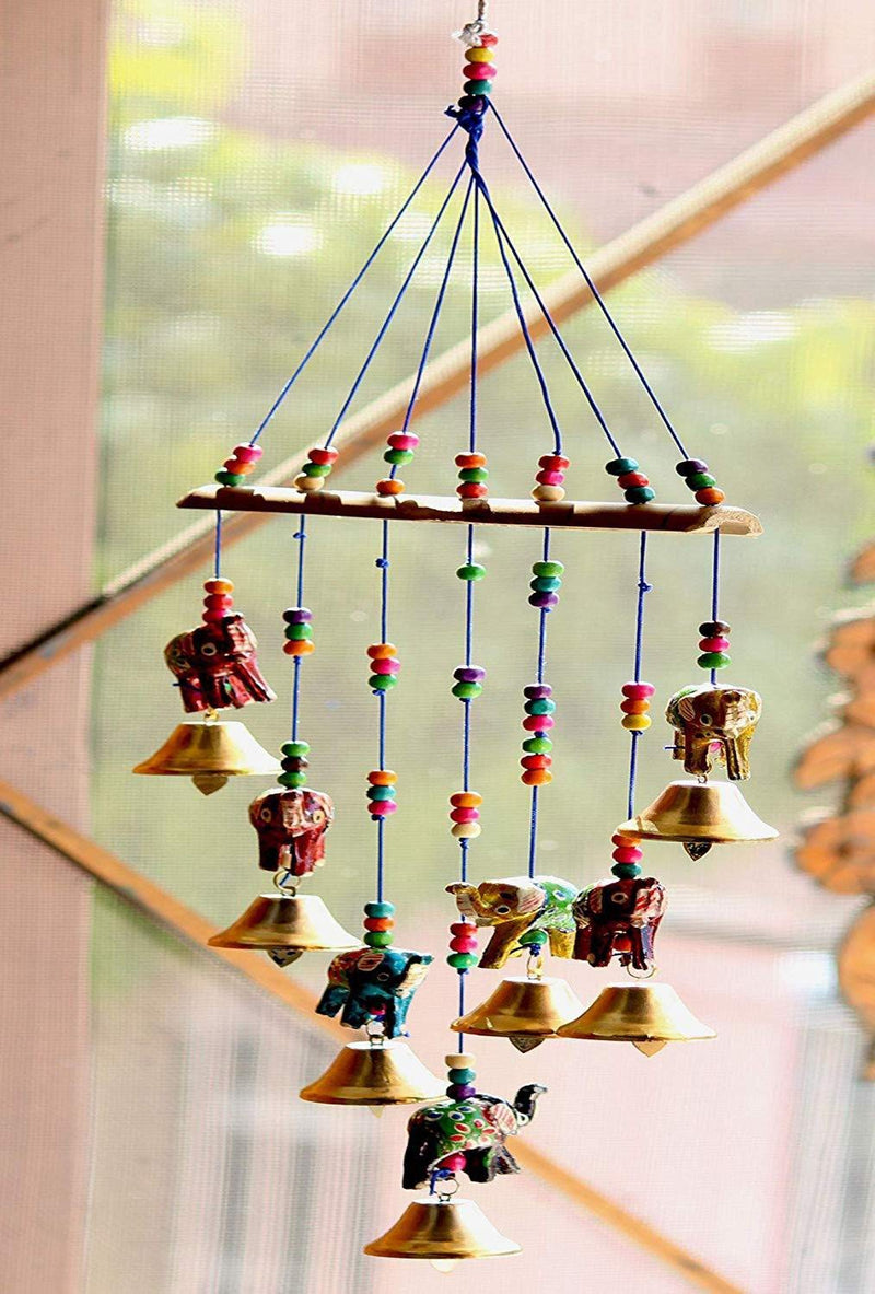 Brothers Creation Handcrafted Rajasthani Bells Design Wall Hanging Decorative wind chimes home Décor