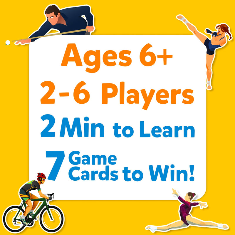 Skillmatics Card Game - Guess in 10 Sports, Perfect for Boys, Girls, Kids, and Families Who Love Board Games and Educational Toys, Travel Friendly, Gifts for Ages 6, 7, 8, 9