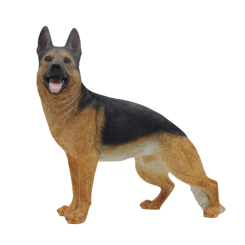 Comfy Hour Doggyland Collection, Miniature Dog Collectibles 7” Standing German Shepherd Wolf Figurine, Realistic Lifelike Animal Statue Home Decoration, Polyresin