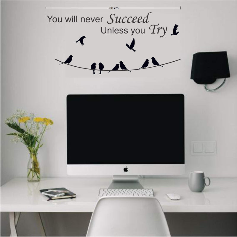 Asmi Collections Wall Stickers Success Motivational Quotes