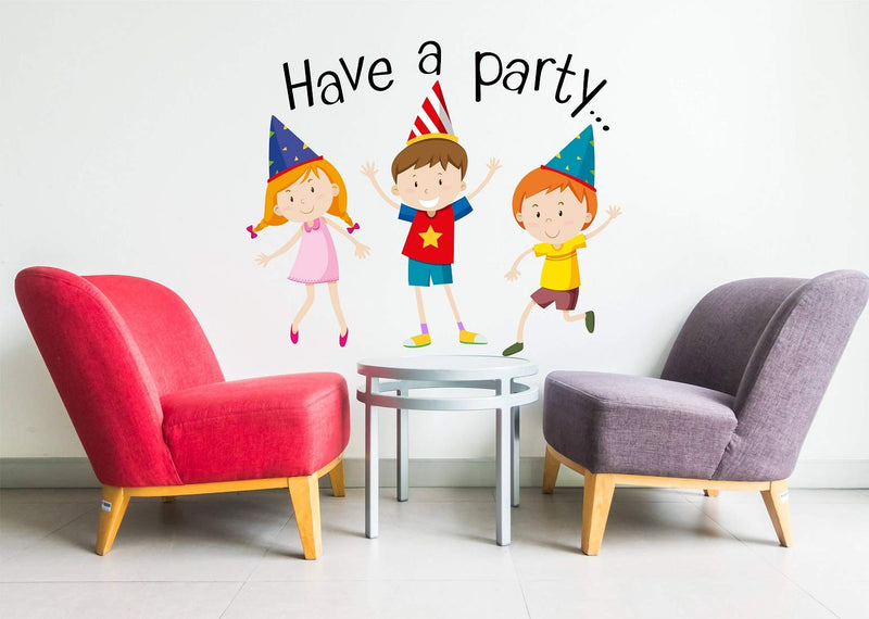 Tuffuk Birthday Celebration Large Vinyl Wallstickers for Home Decorations(70 cm x 60 cm)5TZ133