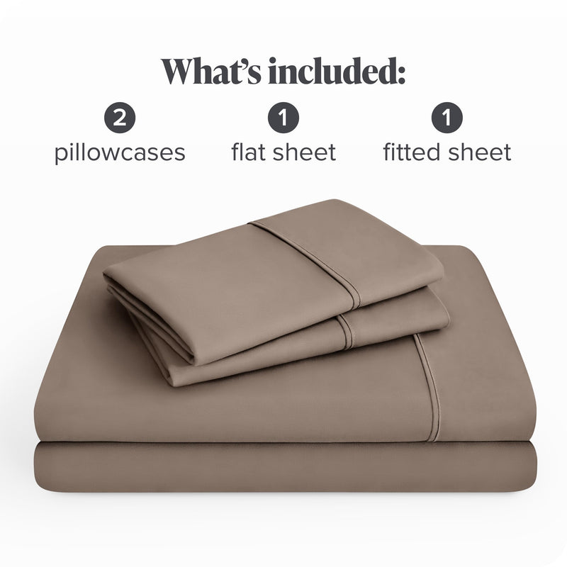 California King, Taupe : Premium 1800 Ultra-Soft Microfiber Collection California King Sheet Set, Hypoallergenic, Easy Care, Wrinkle Resistant, Deep Pocket (Cal King, Taupe)