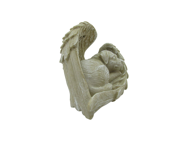 Comfy Hour Loving Memory Collection Resin Dog in Angel Wing Pet Statue (We Will Always Love You) - in Memory of My Best Friend Bereavement