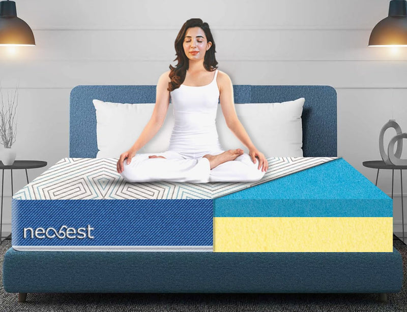 NEOBEST NEO78728MF Orthopaedic Memory Foam Mattress 8 inch King Bonded Foam Mattress, 78X72X8 (King Size)