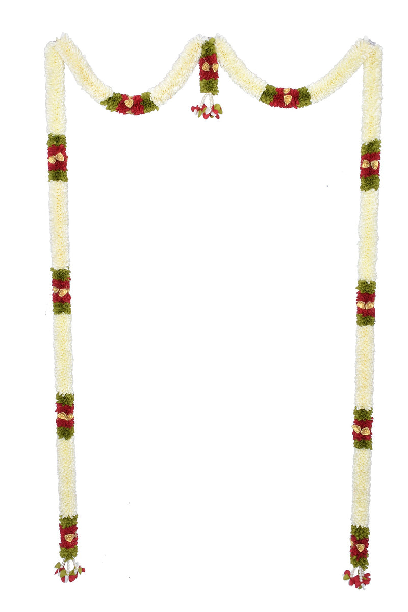 Daedal crafters- Mini Thoma (White) DC172 Artificial Doorway Flower toran