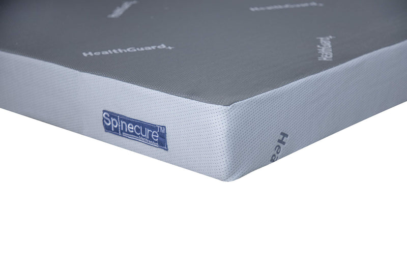 SPINECURE High Resilience HR Foam Spine-Opedic - India's First Health Guard Certified Anti-Bacterial Orthopedic Mattress (72 x 30 x 6 inches, Single, Grey)