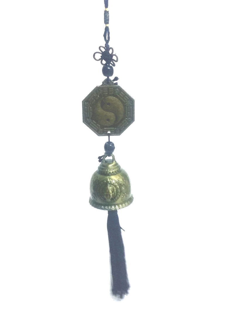 Astroghar Fengshui Lucky Metal Mystique Knot yin yang Buddha Wind Chime Bell