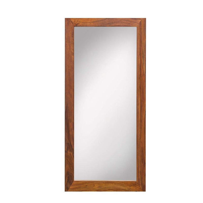 Angel's Solid Sheesham Wood Mirror Frame Without Mirror (Honey Finish, 22X46)