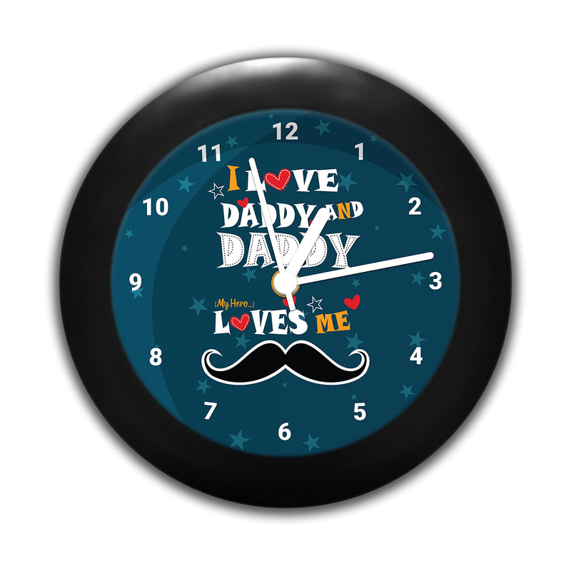 MC SID RAZZ -I love You daddy (father's day) - design table clock | Desk Clock for Home and Office,Best gift for friends