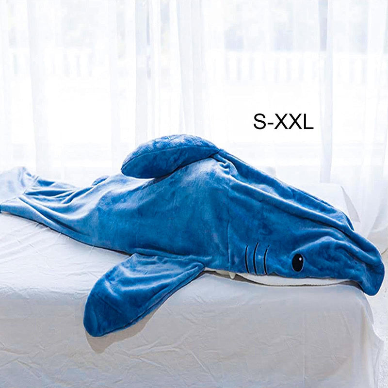 UJEAVETTE® Shark Blanket Parties Plush Funny Clothing Comfortable Cosplay Shark Costume S