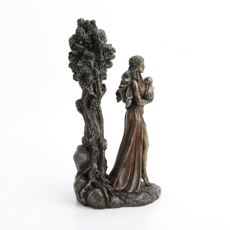 wu Danu Irish Triple Goddess of The Tuatha De Danann Bronze Finish Statue