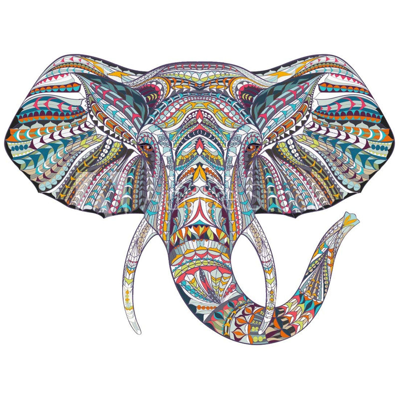 Tuffuk Elephant Face Large Vinyl Wallstickers for Home Decorations(40 cm x 50 cm)4TZ300