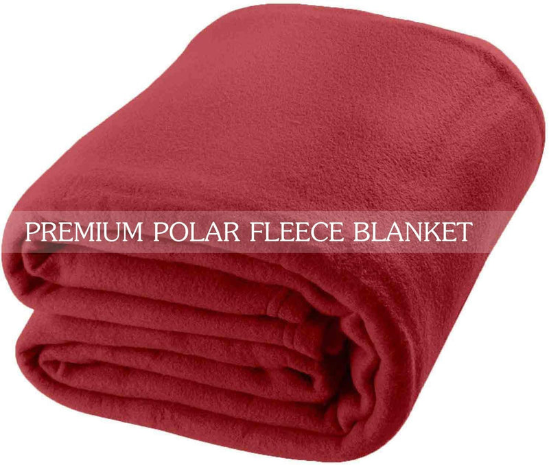 Nivasam Light Weight Printed Fleece Blanket, Bedsheet for All Seasons Super Soft Plush and Luxurious AC Blanket Warm and Cozy (Maroon, Single Bed)