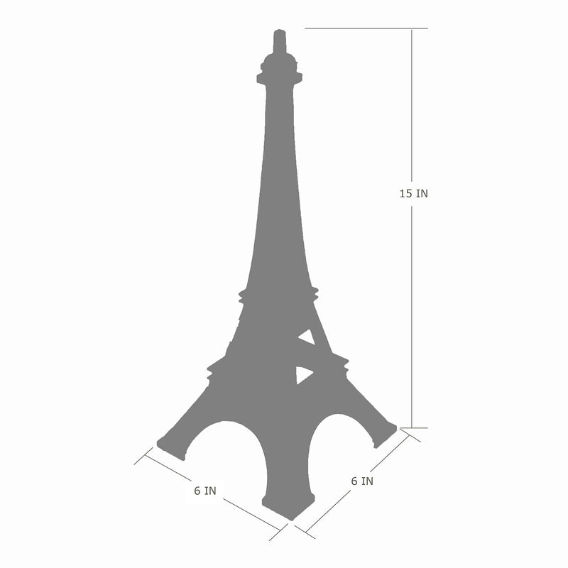 Allgala Eiffel Tower Statue Decor Alloy Metal, and Size (15", Rose Gold)