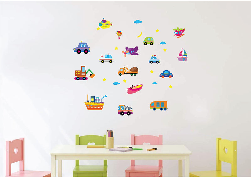 VVWV Kids Toys Wall Sticker Learning Educational Wall Sticker Home Living Room Printed Wall Stickers L x H 60 x 60 Cms