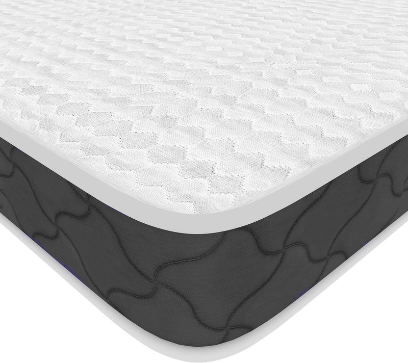 SLEEPSPA 5-inch Double Size COCOLATEX Coir & Latex Mattress with Milk Fiber Fabric with HerbFRESH��Technology (72X48X5, White)