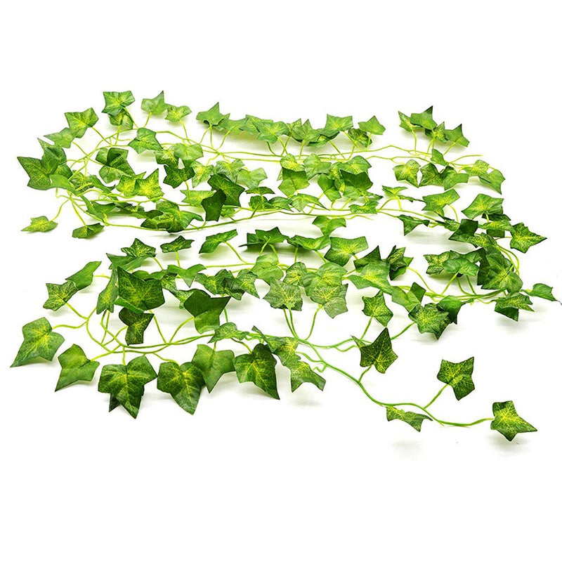 Artiflr 84Feet 12 Strands Artificial Flowers Greenery Fake Hanging Vine Plants Leaf Garland Hanging Party Garden Outdoor Office Wall Decoration