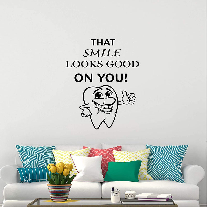 VVWV Look God Dental Clinic Wall Stickers Hospital Wall Decorative Vinyl Decals L x H 50 cm x 60 cm