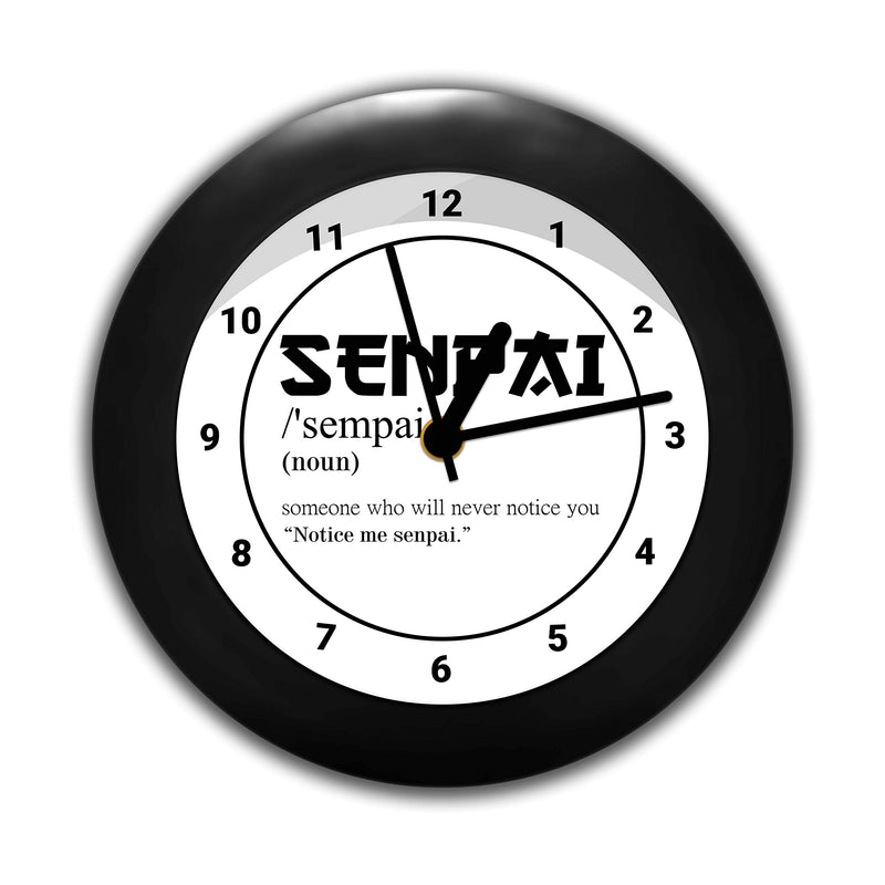 MCSID RAZZ- Anime Senpai Design Table Clocks New Decorative Desk Table Clock for Home, Office, Living Room, Bed Room | Best Gift for Anime Lover