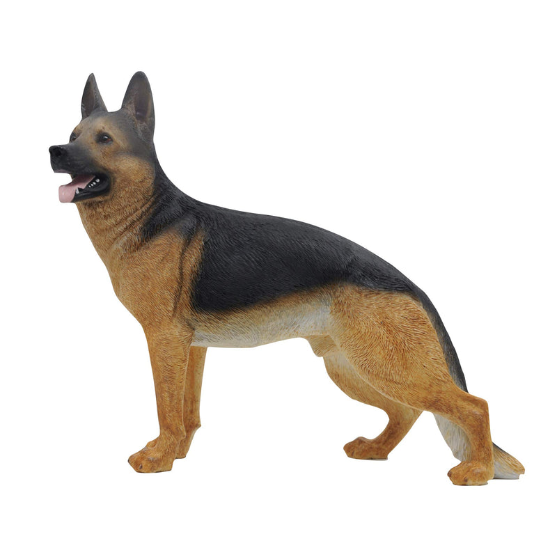 Comfy Hour Doggyland Collection, Miniature Dog Collectibles 7” Standing German Shepherd Wolf Figurine, Realistic Lifelike Animal Statue Home Decoration, Polyresin