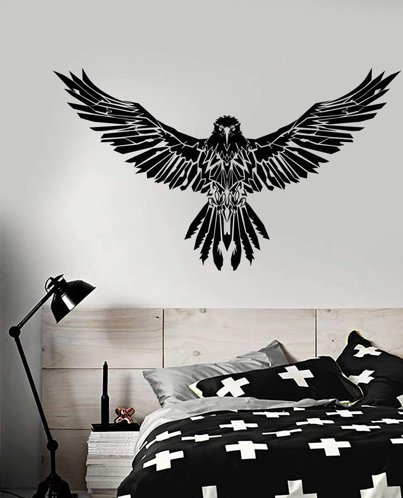 VVWV Flying Eagle Wall Stickers Kids Room Bedroom Living Room Home Decoration Grooming Saloon L X H 45 X 50 Cms